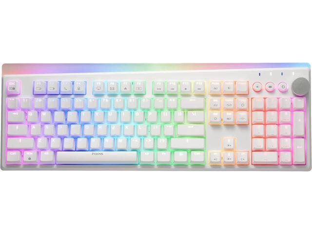 iRocks K71 Wireless RGB Mechanical Keyboard with Media Control Knob ...