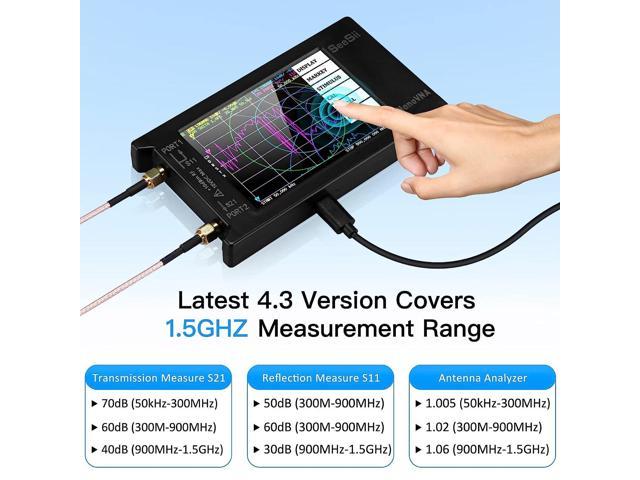 Upgraded NanoVNA-H4 Vector Network Analyzer, SeeSii Latest V4.3/4.2 ...