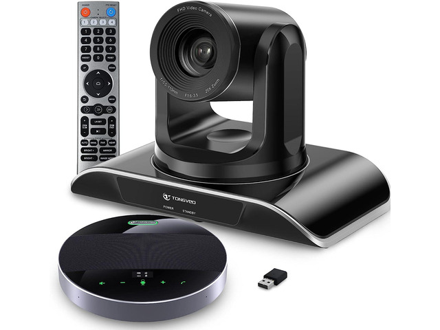 Zoom Conference System TONGVEO 20x Zoom Conference Room Camera System, All-in-one Video and ...