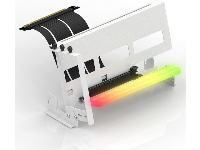 Quanta Gpu Riser Module PCIe 4.0 GPU Mount Bracket with ARGB LED Module, Multi-Angle Adjustment ...