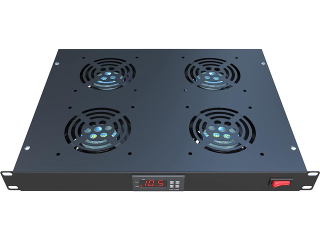 Rack Mount Fan - 4 Fans Server Cooling System - 1U 19