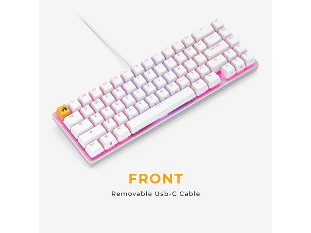 GLORIOUS Cute 65% Gaming Keyboard - White - TKL Mechanical