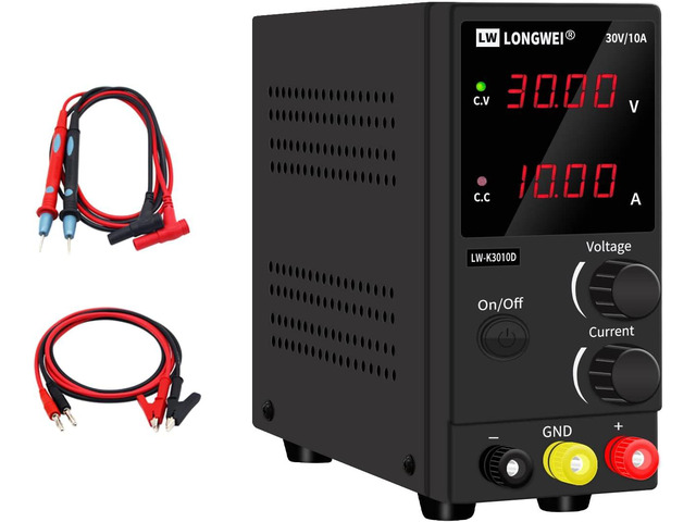 DC Power Supply Variable,30V 10A 4 Digital LED Display Adjustable ...