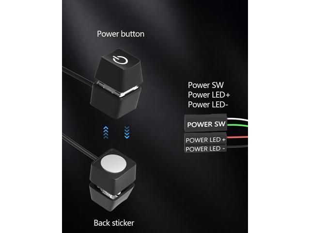 Desktop Computer Power Switch Power Supply Control Adapter Cable , 7 