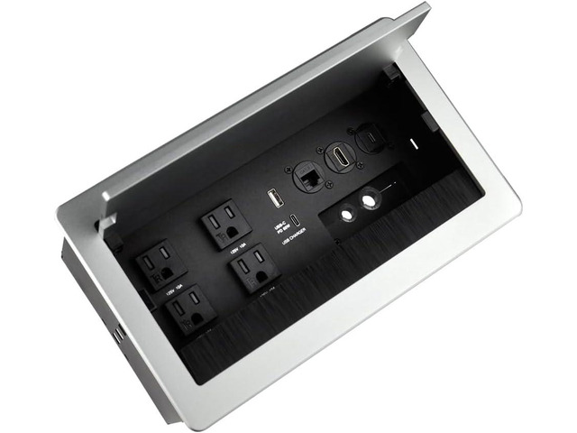 Conference Table Power hub Conference Table connectivity Box recessed ...