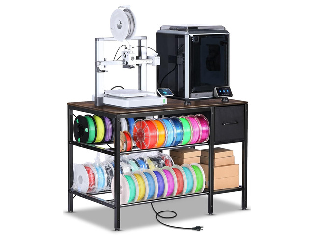 3D Printer Table with Filaments Storage - 3D Printer Stand Filament ...