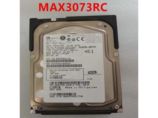 73GB SAS 3.5 HDD 15000RPM Fujitsu MAX3073RC 