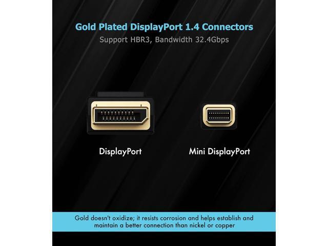 DisplayPort Cable 1.4, Infinnet 8K DisplayPort 1.4 1.4a Cable 2K 280Hz  240Hz 165Hz 4K 160Hz 144Hz 1080p 390Hz 360Hz Display Port DP 1.4 Cable HBR3