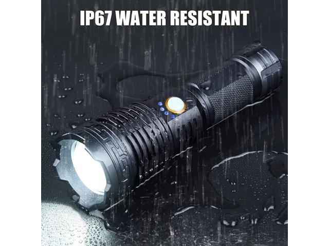 Dsstoc LED Rechargeable Flashlights High Lumens, 3000 Lumens Super Bright  Powerful Waterproof Flashlights with Battery, 5 Mode, Zoomable Tactical  Handheld Flashlights for Camping Home 