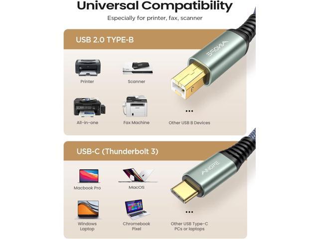 Prime Members: AINOPE 10' USB-C to USB-C 100W Nylon Braided Cable