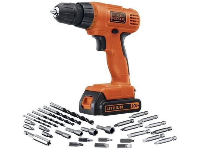 Photo 1 of BLACK+DECKER 20V Max Cordless Drill / Driver with 30-Piece Accessories