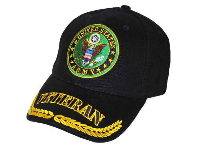 US Army Logo Veteran Cap - USA Military Hat For Retired Armed Forces Vet - Trade Winds