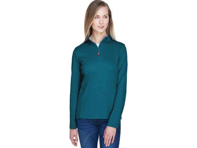 DG479W Devon & Jones Ladies DRYTEC20 Performance Quarter-Zip Dktl/Grht ...