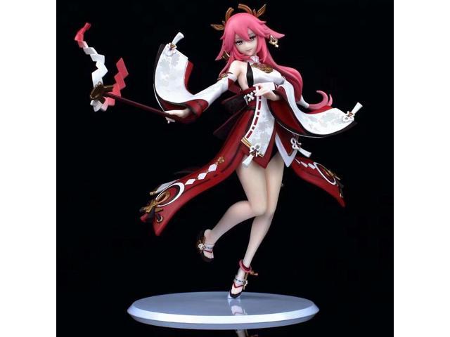 New Genshin Impact Figure Yae Miko Anime Game Girl Statue Model T 984in 25cm 4093