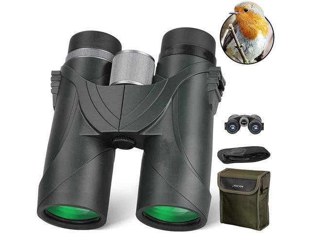 HUTACT 10x42 Waterproof Binoculars BAK4 Wide Angle Telescope for Hunting Green