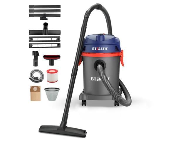 Stealth 6 Gallon Wet Dry Vacuum, Powerful 5.5 Horsepower Motor , 3 in 1 ...