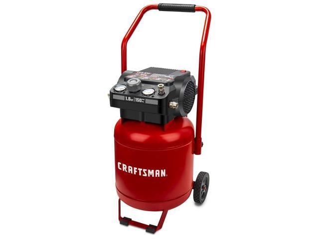 CRAFTSMAN Air Compressor, 10 Gallon 1.8 Peak Horsepower Oil-free ...