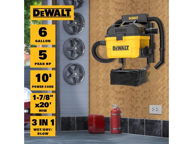 DEWALT Portable Wet Dry Vacuum Cleaner, Gallon Horsepower Wall-Mounted  Garage Shop Vac, DXV06G