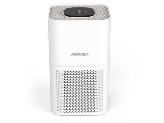 AIRROBO AR400 Air Purifier for Home Large Room Bedroom 616 ft², CADR 300m³/h, H13 True HEPA Air Purifier, Remove 99.97% Dust Smoke Mold Pollen Odor Pet Dander, 4 Fan Speeds, Timer, White
