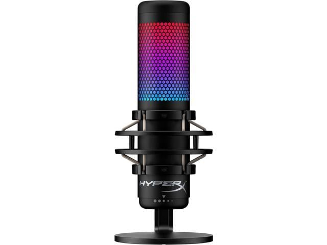 HyperX QuadCast S – RGB USB Condenser Microphone for PC, PS4 and Mac,  Anti-Vibration Shock Mount, Four Polar Patterns, Pop Filter, Gain Control,  Gaming, Streaming, Podcasts, Twitch, , () - PCPartPicker