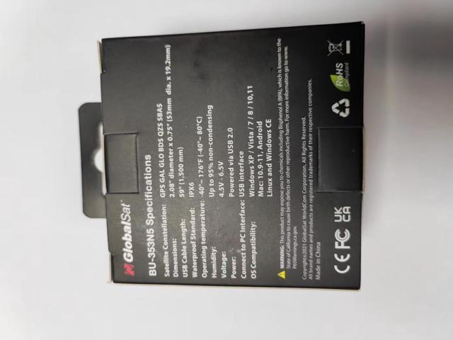 GlobalSat BU-353N5 USB GPS Receiver ( New Upgraded from BU-353S4 ...