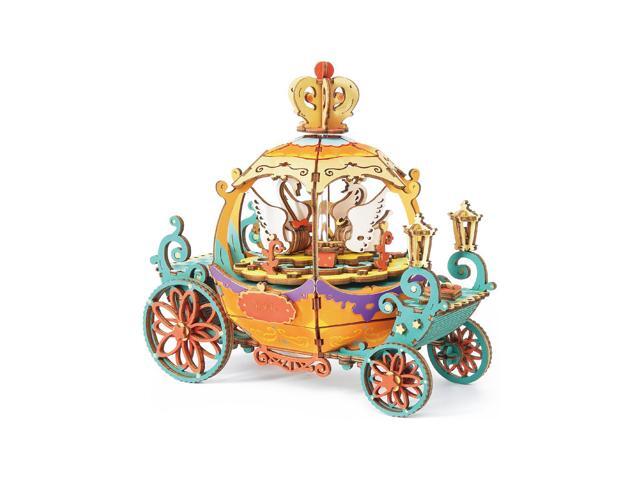 DIY 3D Music Box Puzzle - Pumpkin Carriage - 165 pcs