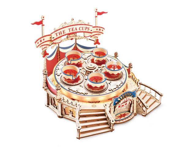 DIY 3D Electro Mechanical Puzzle - Tilt-A-Whirl Tea Cups 280 Pcs