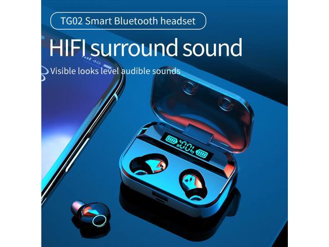TWS Wireless Headphone Charging Box waterproof Sport headphones With Microphone 9D Stereo quick-charge Earbuds Headsets