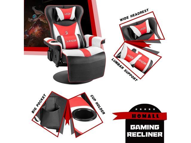 Homall Gaming Recliner Chair Racing Style Ergonomic High Back Computer ...