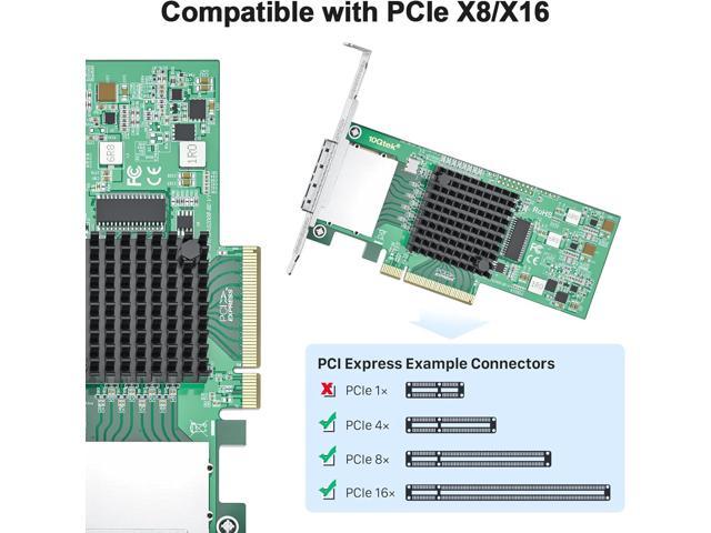 6G External PCIe Controller Card, SAS/SATA HBA Host Bus Adapter