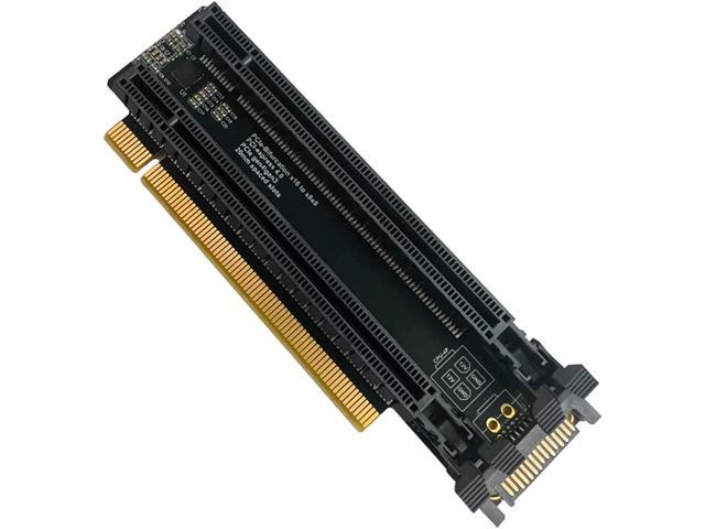 PCI-E 4.0 x16 1 to 2 Expansion Card Gen4 Split Card PCIe