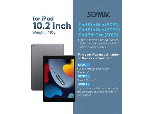 SEYMAC iPad 9th/ 8th/ 7th Generation Case 10.2 2021/2020/2019, Full-Body  Shockproof Heavy Duty Protective Case with Screen Protector, Rotating