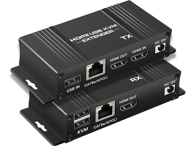 2-Port USB 2.0 Extender Over a Single CAT5E/6/7 Cable up to 330ft