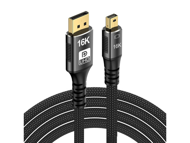 Mini DisplayPort to DisplayPort 2.1 Cable, DP 2.1,Bi-Directional ...