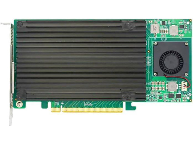 Plx Pci Switch Quad PCIe 3.0 x16 M.2 NVMe SSD Switch Controller Adapter with PLX 8747 ...