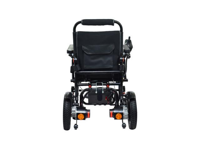 Thunderbolt Adjustable Backrest Power Motorized Medical Wheelchair,  Portable & Foldable | Up and Down Back Support & Wide Seat | Turn Signals 