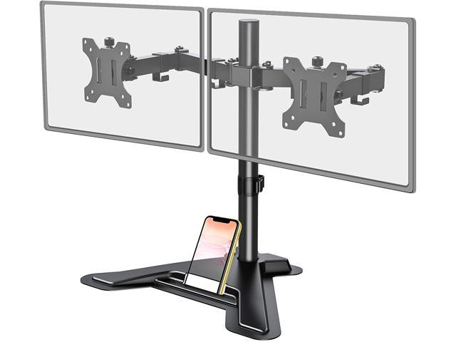 Dual Monitor Arms Fully Adjustable Desk Mount Stand for 2 LCD Screens up to 27” 