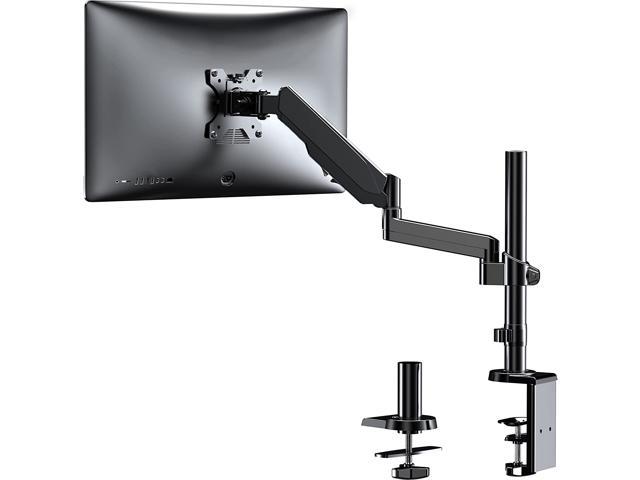 Premium Single LCD Monitor Desk Mount Fully Adjustable Gas Spring Stand for Display 17-32 inch, 17.6lbs Weight Capacity GSDM001