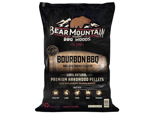 Bear Mountain Bourbon BBQ Premium Cooking Pellets Mellow Smoky Flavor ...