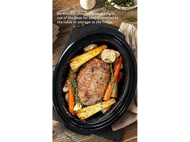 Elite Gourmet MST-900RXT Electric Ceramic XL Jumbo Slow Cooker, Adjustable  Temp, Entrees, Sauces, Stews & Dips, Dishwasher Safe Glass Lid & Crock, 8.5  Quart, Metallic Red - Yahoo Shopping