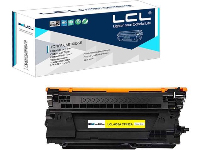 LCL Remanufactured for HP 655A CF452A (1-pack, Yellow) Toner Cartridge for HP Color LaserJet Enterprise M681f, MFP M681z, MFP... 