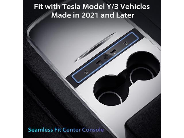 Tesla Model 3/Y 2021-2023 USB Hub 4-in-1 Multiport Center Console