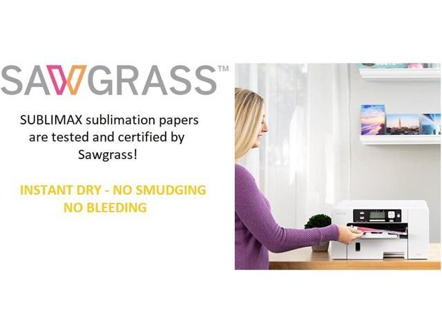 SUBLIMAX Sublimation Paper 8.5 x 14 - CERTIFIED BY SAWGRASS - INSTANT