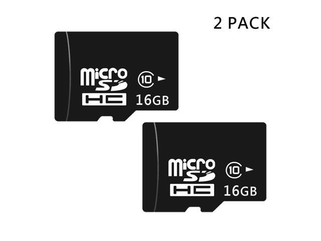 2 Pack 16GB Micro SD Card MicroSDHC UHS-I Memory Cards Class 10, C10, U1