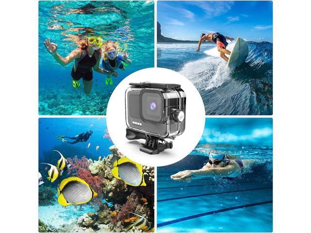 BONAEVER Waterproof Case for GoPro Hero 12 / Hero 11 / Hero 10 / Hero 9  Black 60M/196FT Underwater Protective Dive Housing Shell with Bracket Mount  Accessories for Go Pro Hero 12/11/10/9 Action Camera 