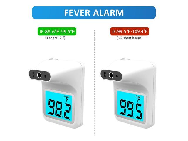 Wall-Mounted Body Thermometer with Bluetooth iOS App & Tripod Holder