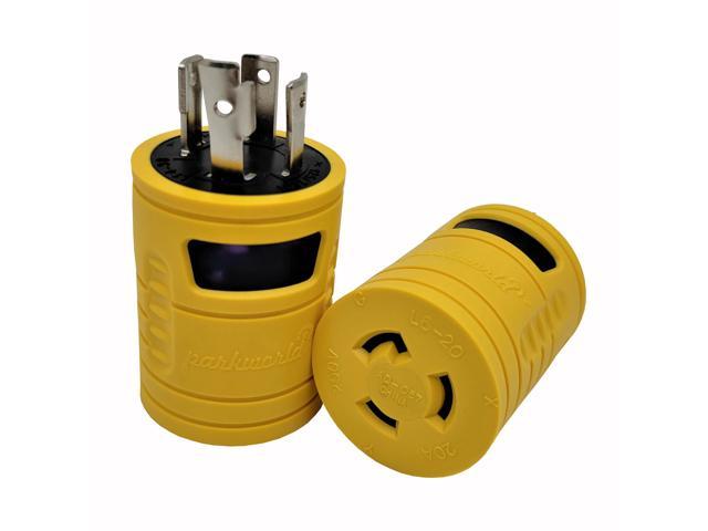 Parkworld Generator Adapter Prong Locking L P Plug To Prong Locking L R