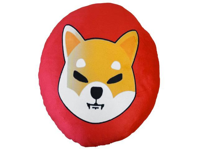 Red/Orange Shiba Inu (SHIB) Stuffed Plush Pillow Cryptocurrency Crypto Currency Decoration