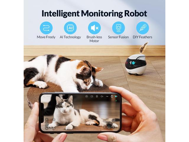 Enabot EBO Air Security Pet Camera, Motion Detection 1080P AI