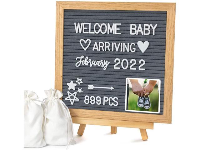 with 510 PCS Changeable Letters & Black Felt Letter Board 10x10 Inches 